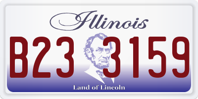 IL license plate B233159