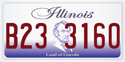 IL license plate B233160