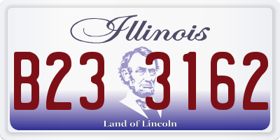 IL license plate B233162