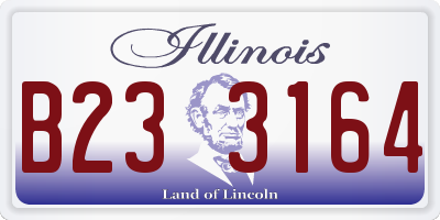 IL license plate B233164
