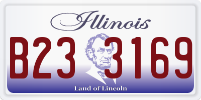 IL license plate B233169