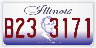 IL license plate B233171
