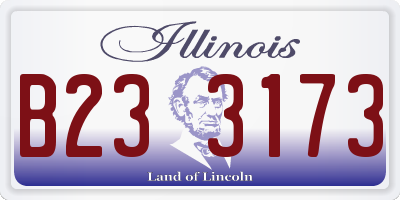 IL license plate B233173