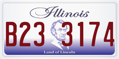 IL license plate B233174