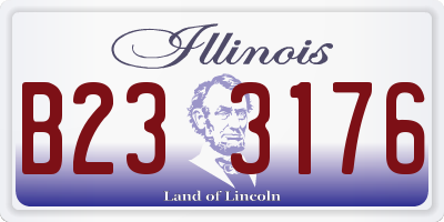 IL license plate B233176