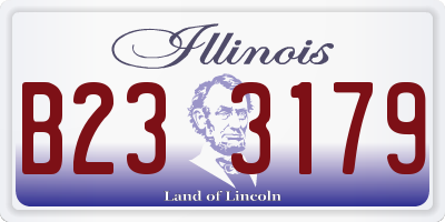 IL license plate B233179