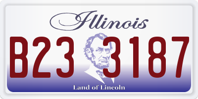 IL license plate B233187
