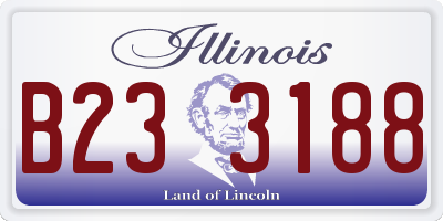 IL license plate B233188