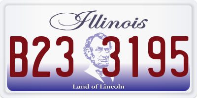 IL license plate B233195