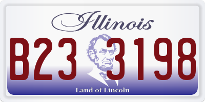 IL license plate B233198