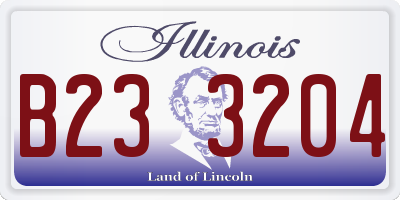 IL license plate B233204