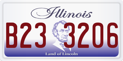 IL license plate B233206