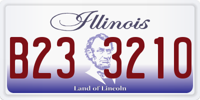 IL license plate B233210