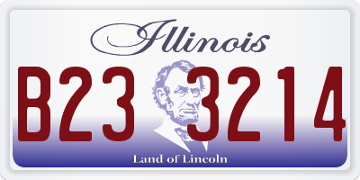 IL license plate B233214
