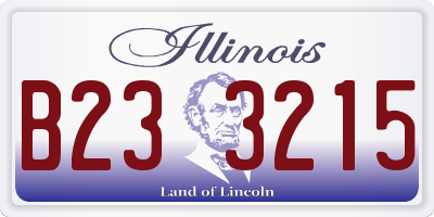IL license plate B233215