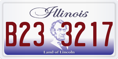 IL license plate B233217