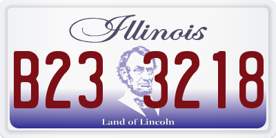 IL license plate B233218