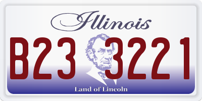 IL license plate B233221