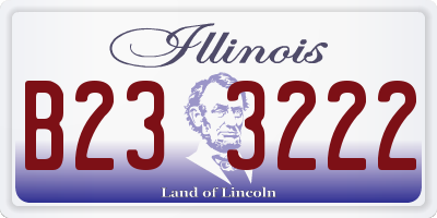 IL license plate B233222