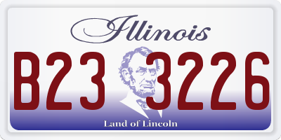 IL license plate B233226