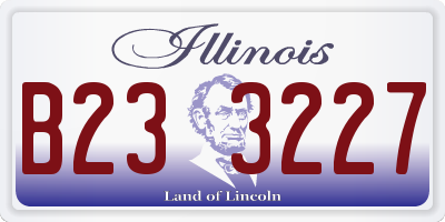 IL license plate B233227