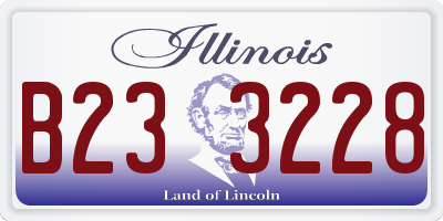 IL license plate B233228