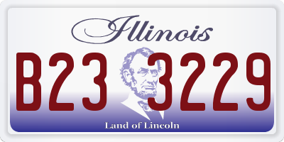 IL license plate B233229