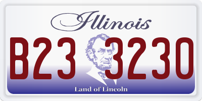 IL license plate B233230