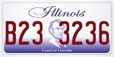 IL license plate B233236
