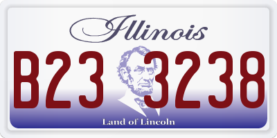 IL license plate B233238