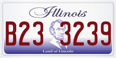 IL license plate B233239