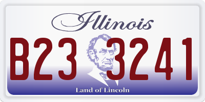 IL license plate B233241