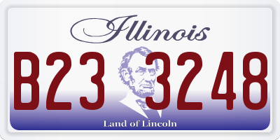 IL license plate B233248