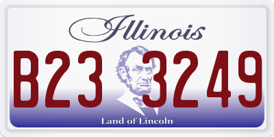 IL license plate B233249