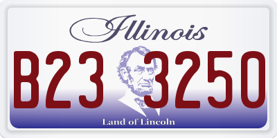 IL license plate B233250