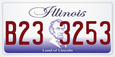 IL license plate B233253