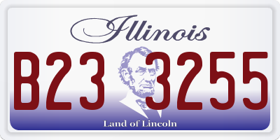 IL license plate B233255