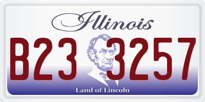 IL license plate B233257