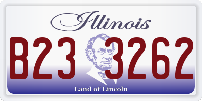 IL license plate B233262