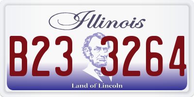 IL license plate B233264