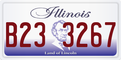 IL license plate B233267