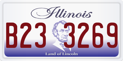 IL license plate B233269