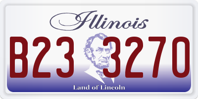 IL license plate B233270