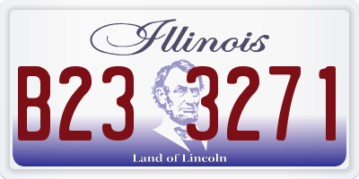 IL license plate B233271
