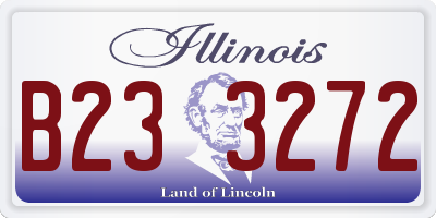 IL license plate B233272