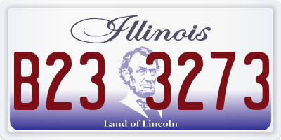 IL license plate B233273