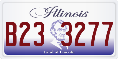 IL license plate B233277
