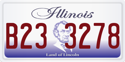 IL license plate B233278