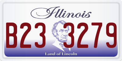 IL license plate B233279