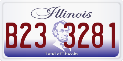 IL license plate B233281